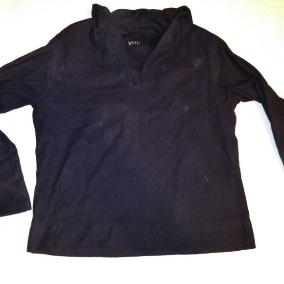 VTG USN NAVY SAILOR BLACK JUMPER CRACKER JACK UNIFORM PULLOVER JACKET MG 344